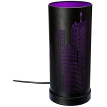 Lampe new york cylindrique Violet / Noir
