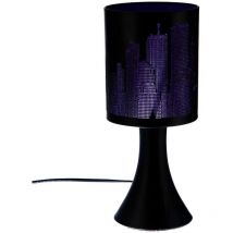 Lampe new york Violet / Noir