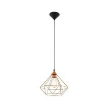 Lampe à suspension 32,5 cm x h 110 cm en métal couleur cuivre 220-240 v IP20 Eglo Tarbes