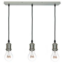 Sampa - Lampe plafond suspendu 3 suspension design en métal acier ampoules compatible led E27