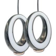 Led Atomant Sl - Lampe Plafonnier Moderne Anneau 6W Couleur Blanc Neutre 4000K Lot de 2 u. - Noir