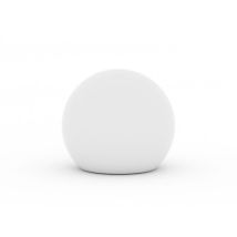 Lampe À Poser Ronde Boule Sphérique Mod. Hoop Ø 70 Cm Lumière Led Multicolor Avec Alimentation Par Batterie À Énergie Solaire