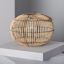 Lampe à Poser led Extérieure Solaire Rotin Sirpur Naturel