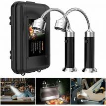 Gabrielle - Lampe pour Barbecue Lot de 2 Lumières led de Gril bbq avec Base magnétique Rotation à 360 Degrés Flexible Réglable pour