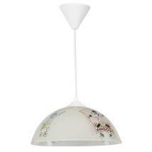 Lampe pour chambre Mufi MDL4164 verre blanc avec dessins