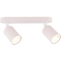 Lampe pour enfants métal ajustable rose GU10 2 flammes