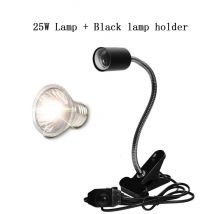 Lampe Reptile uva uvb avec kit de support de lampe à ampoule à clipser Tortue Basking Lampe de chauffage uv Ensemble d'ampoules Tortues Lézards