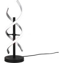 Lampe de table lampe de salon LED dimmable lampe design, couleurs de lumière réglables, forme spirale, blanc chaud + blanc neutre, 20,5W 2600lm, DxH