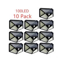 Lampe solaire 100LED IP65 étanche extérieur - 10 Pack