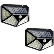 Lampe Solaire 100led Ip65 Étanche Extérieur - 2 Pack