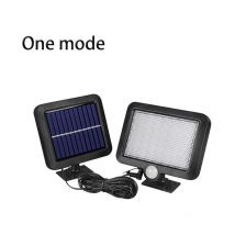 Lampe solaire à détecteur de mouvement avec panneau solaire individuel, 56 led à énergie solaire pour porche, patio, garage et allée