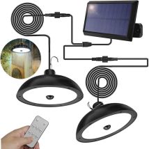Solarleuchte Für Den Außenbereich Mit Sensor Für Den Menschlichen Körper Und Fernbedienung, Wasserdicht Und Einstellbare Helligkeit, Geeignet Für 
