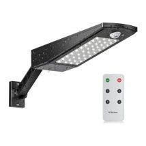 Lampe Solaire Exterieur , étanche Lumiere projecteur Solaire Exterieur, avec Support réglable et Télécommande, 180° Lampe Solaire Exterieur detecteur