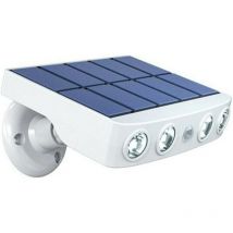 Lampe projecteur solaire extérieur étanche avec détecteur de mouvement - Panneau a recharge rapide