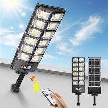2er Pack 504 Led Solar-außenleuchten – 12000 Lumen, 6500k Kaltweiß, Wasserdicht, Mit Dämmerungs-zu-morgen-bewegungsmelder Und Fernbedienung, Für 