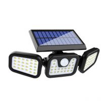 WAY - Lampe Solaire Extérieur 50W IP67 - Éclairage avec Détecteur de Mouvement, Applique Murale Réglable à 360°, Sans Fil (Jardin, Garage)