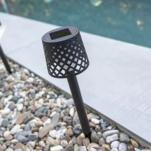 Gretita Pack 4 Lampe de table avec charge solaire et batterie rechargeable. Lumière led chaud. Fabriquée en Espagne