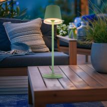 Lampe solaire lampe de table lampe d'extérieur led lampe de jardin lampe de balcon bleu h 41 cm