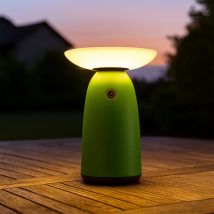 Lampe solaire lampe d'extérieur lampe de table led usb-c IP54 variateur tactile vert 22,5 cm