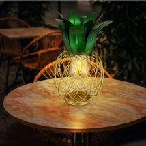 Lampe solaire led éclairage extérieur décoration de jardin ananas IP44 éclairage de chemin h 28 cm