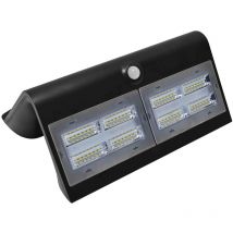 Lampe solaire murale 800lm - Noir - Chalet&jardin