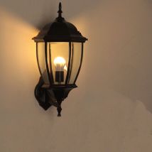 Lampe solaire Outdoor Lights Wall Mount, Outdoor Light Fixture with led Bulbs, Exterior Light Fixture for House and Porch/Patio, Anti-rust Waterproof