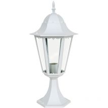 Lampe à pied en alu éclairage de jardin lampadaire extérieur lanterne blanc