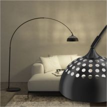 Tectake - Lampe sur pied arcus en acier style rétro, 60W -