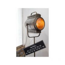 Lampe Sur Pied Film Metal/Verre Noir - l 60 x l 50 x h 170 cm
