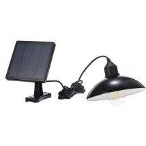 Decdeal - Lampe suspendue à énergie solaire E27, lampe d'extérieur, lumière sensible, résistance à l'eau IP65, pour jardin, cour, patio, balcon,