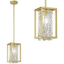 Toolight - lampe suspendue APP1111 perpendiculaire métal or E27 1-POINT lumineux