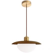 Privatefloor - Lampe Suspendue au Plafond - Bois - Quinci Noyer