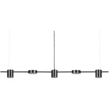 Beliani - Lampe Suspendue avec 5 Lumières led en Aluminium et Acier Noir Sestra