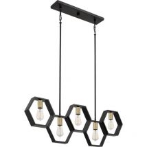 Quoizel - Elstead Bismarck Bar Suspension Plafonnier Terre Noir