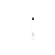 Fabrilamp - Lampe suspendue Carlota à 1 lumière (17W 6500K 2380lm) IP20 60-200x18x18cm couleur noir et blanc