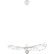 Suspension, Lampe suspendue design en métal Chapeau Blanc en Metal Trio