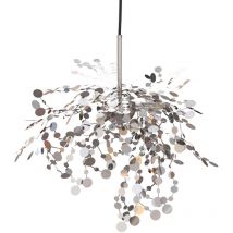 Privatefloor - Lampe Suspendue en Acier - Flora Argenté
