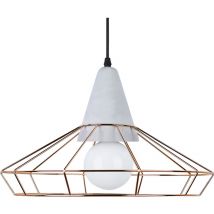 Privatefloor - Lampe de plafond de style rétro - Lampe suspendue en métal et béton - Giotto Doré