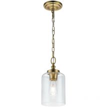 Feiss - Elstead Hounslow Dome Suspension Plafonnier Laiton Bruni