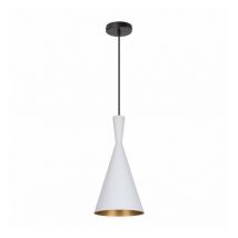 Delitech - Lampe suspendue Héra - Blanc - Culot E27