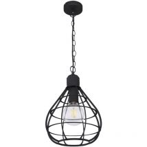 Etc-shop - Lampe suspendue, suspension, plafonnier, lampe de salon, lampe de salle à manger, application écran grille- commande vocale, minuterie
