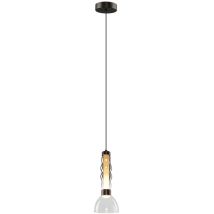 Lampe suspendue fumée 13W – Verre, Métal – IP20, 1478 lm, 3000 K – Lucco