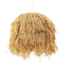 Privatefloor - Lampe de plafond en jute - Lampe suspendue de stile Boho Bali - Lien Naturel