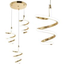 Toolight - Lampe Suspendue Led G075-3cp Gold
