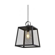 Paris Prix - Lampe Suspension Design 'Hage' 37cm Noir