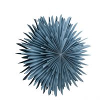 Paris Prix - Lampe Suspension Design 'Selen' 60cm Bleu