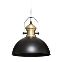 Lampe Suspension en Métal "Flower" 32cm Noir