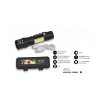 Lampe Torche Réchargeable. Clip Et Câble Usb