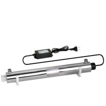 Rosmmel - 6 gpm 25W stérilisateur uv ultraviolet désinfection de l'eau en acier inoxydable 304 rotek