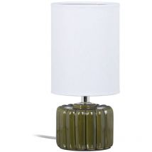 Lampe verte en céramique 28 cm